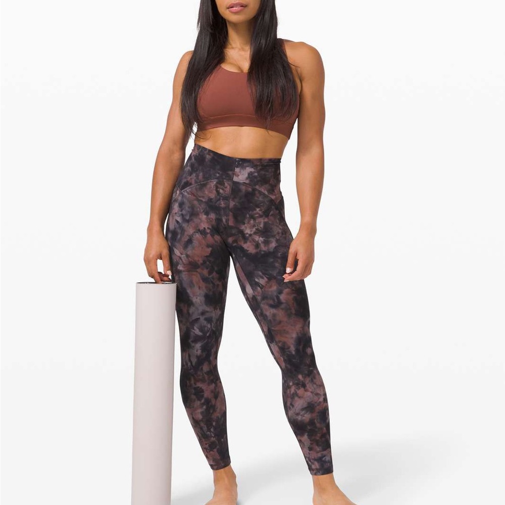 LULULEMON Align high-rise pant 25” length graphite grey pink pastel color SZ 4 - Picture 4 of 5